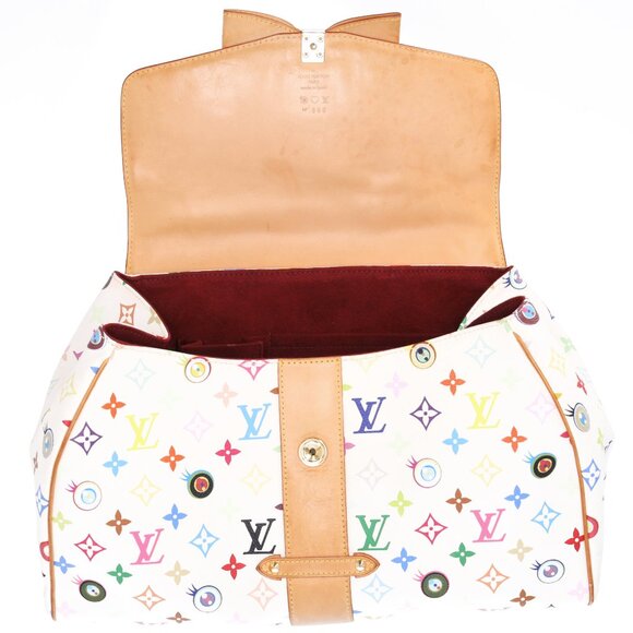 Louis Vuitton x Murakami Sac Retro GM Eye Love Monogram Handbag M92053 Blanc - Picture 8 of 10